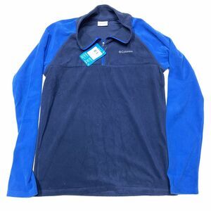 Columbia Youth XL Glacial half zip Blue And Dark Blue Brand New Never Worn